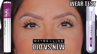 WHICH IS BETTER? NEW VS OLD MAYBELLINE THE FALSIES MASCARA + WEAR TEST *flat/fine lashes* | MJ