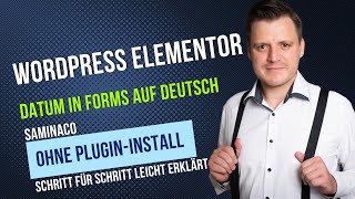 👉 Set Elementor form date & time to German (WordPress Tutorial) 📅🇩🇪 without plugin