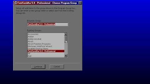 FontSuvidha Installation