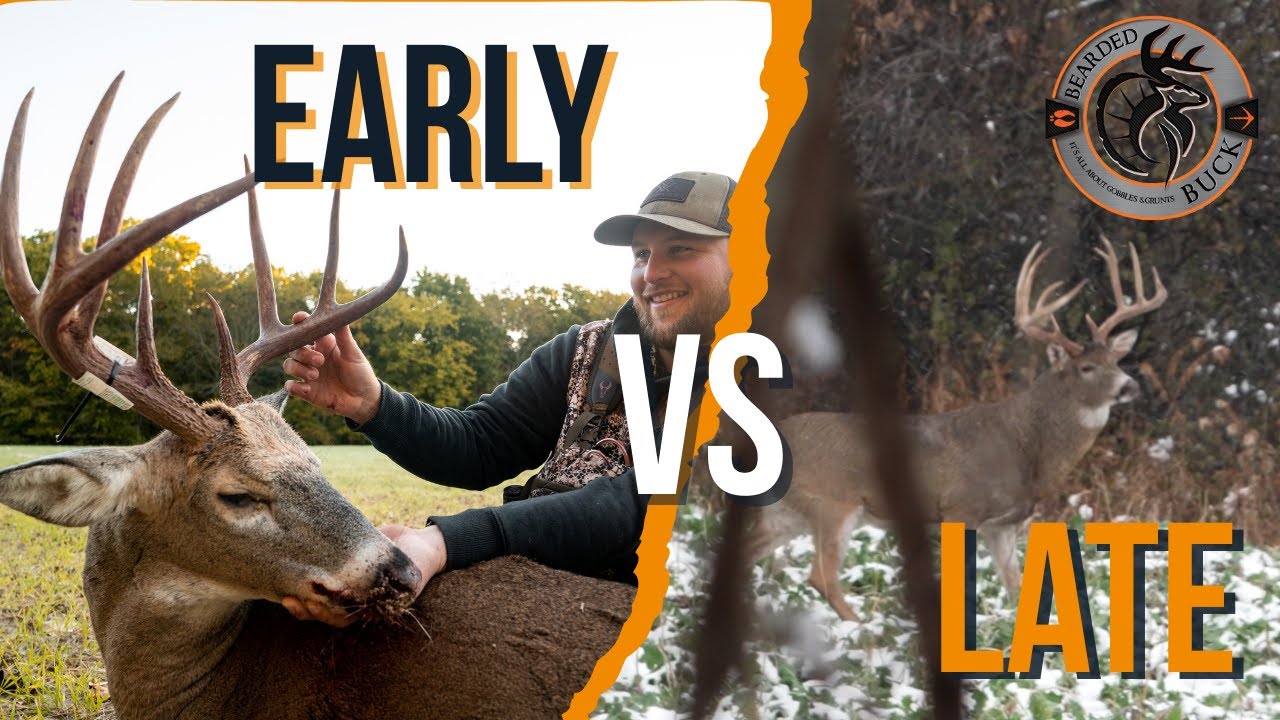 Early Season VS The Rut in Illinois- The Bearded Buck