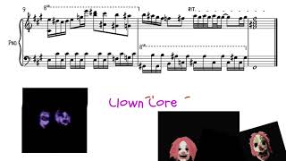 2 intro - CLOWN CORE (1234) Sheet music for Synthesizer