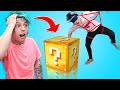 HUMAN CLAW MACHINE AND DIY ARCADE GAMES AT HOME WITH ROBBY (WITH MINECRAFT MYSTERY BOX PRIZE)