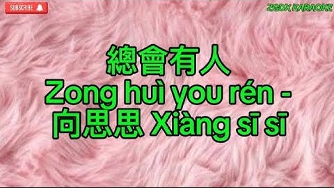 Zong hui you ren 總會有人-向思思 Xiàng sī sī Karaoke