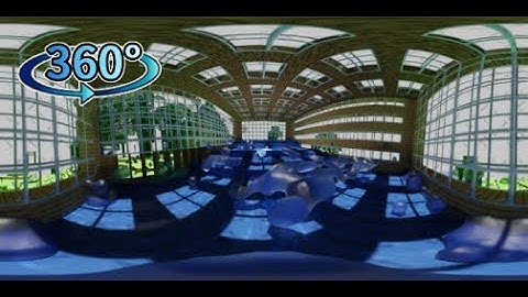 A board that moves up and down indoors. 360° VR Fluid Simulation Minecraft Water