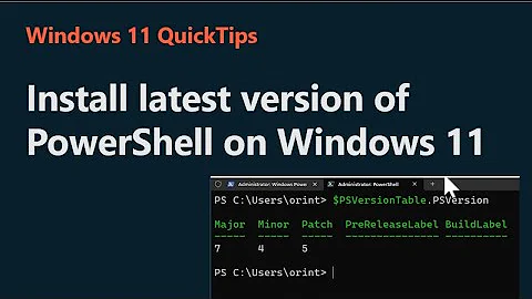 Install Latest Version of PowerShell on Windows 11
