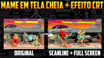 TUTORIAL MAME FULL SCREEN + EFEITO SUAVE DE CRT
