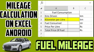 calculate vehicle mileage on android excel screenshot 3