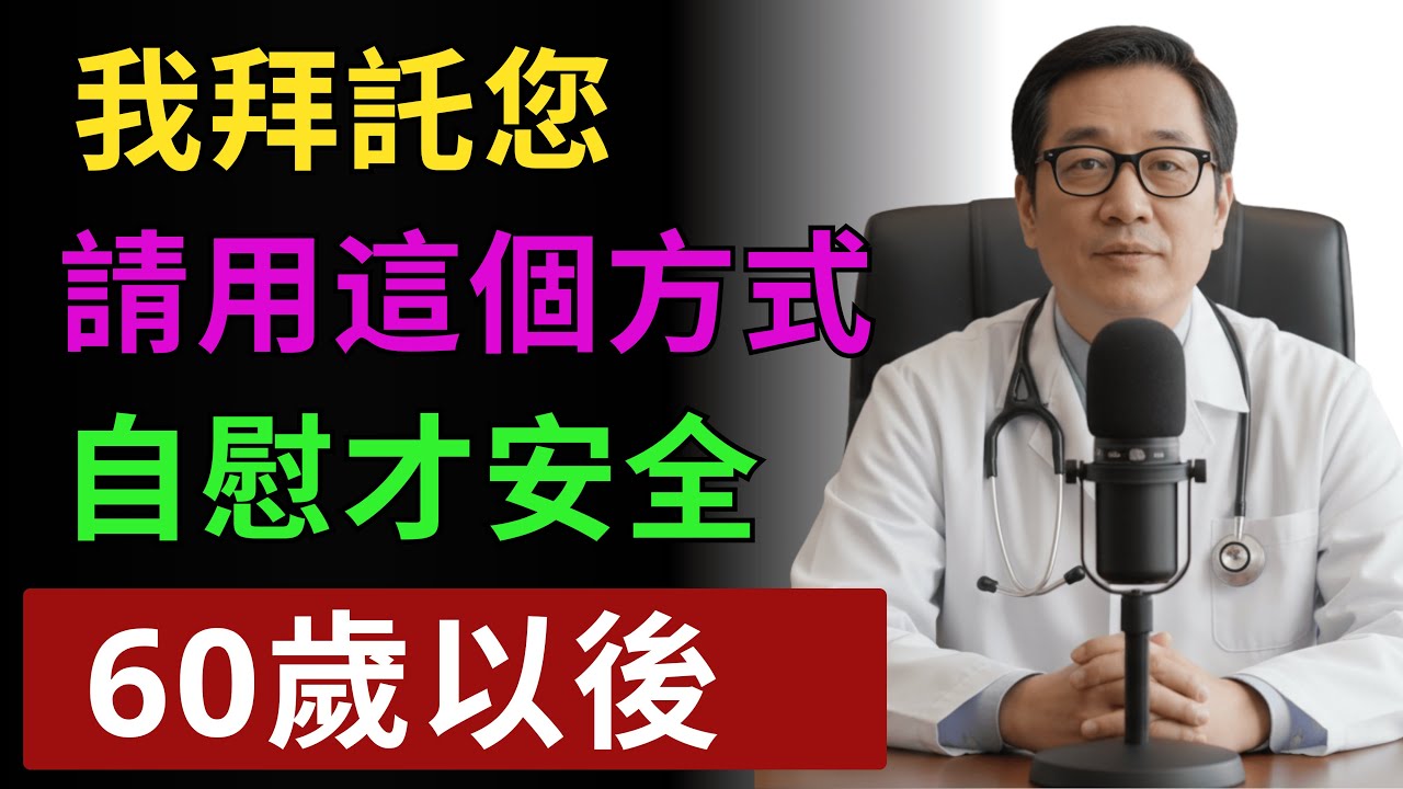 泌尿科醫師解析：60歲後如何安全自慰 - 千萬別犯這3個致命錯誤