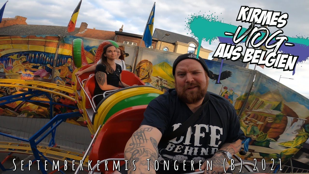 Wenn die Kirmes schon abbaut und noch alle Leute da sind... Achterbahn fahren in Belgien - VLOG