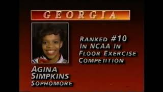 Agina Simpkins - Georgia - Floor Exercise routine to Michael Jackson's "Jam"