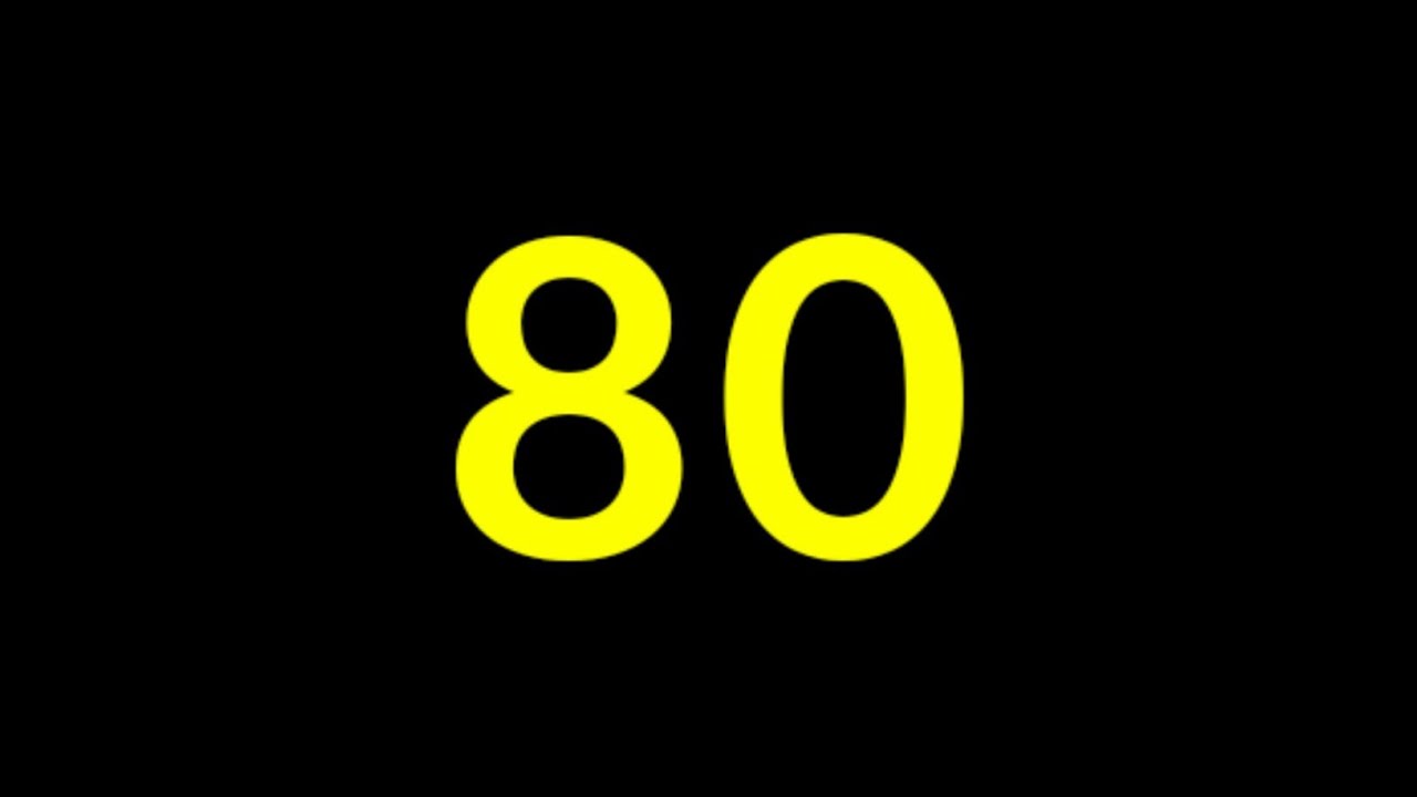 80 Seconds Countdown Timer With Sound Effect - YouTube