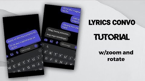 Lyrics convo tutorial with zoom and rotate | Alight motion