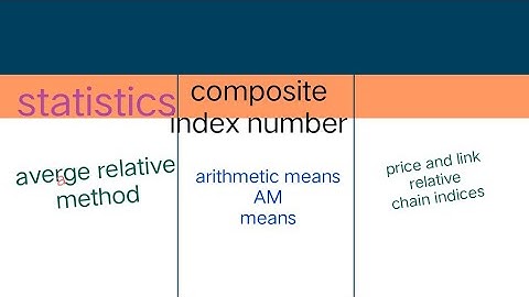 statistics,index number price&link relative chain indices average relative method & arithematicmeans