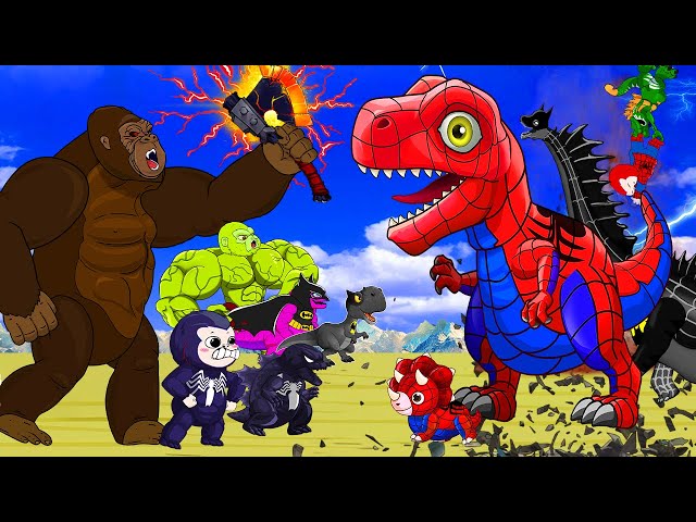 GODZILLANEW Death? TREX X KONG Animation Rescue juraSSIC *MONSTERS Evolution of Ghidorah Compassion! class=