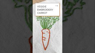 How to Embroider a Carrot – Easy Carrot #embroidery Tutorial