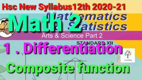 Differentiation part 1 | Hsc new syllabus 2020-21 | class 12th math 2 | Maharashtra state board