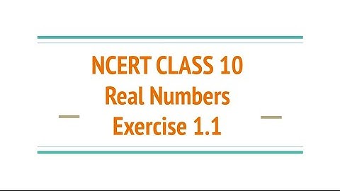 Real Numbers | Exercise 1.1 | Use Euclid