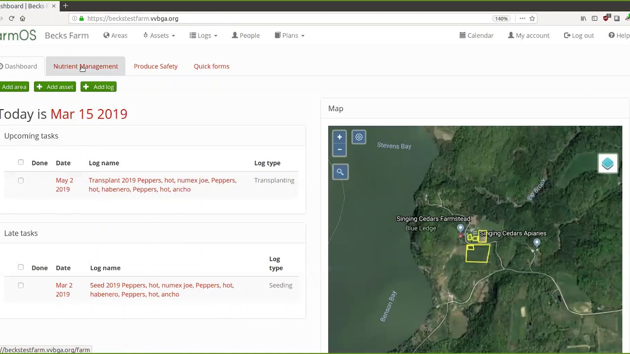 VVBGA Webinar: Nutrient management with farmOS - March 15, 2019