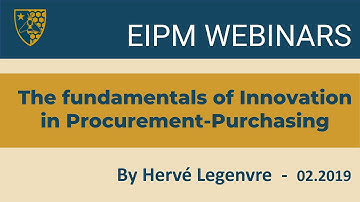 EIPM Webinar: INNOVATION - The Fundamentals of Innovation in Purchasing