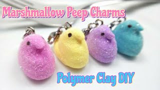 Easter Peep Charms : Marshmallow Peep Charm : Polymer Clay Tutorial by Andisa Charms