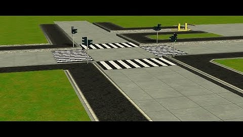 RollerCoaster Tycoon 3 Custom Scenery DOWNLOAD (Traffic Lights and Crosswalk) RCT3 Custom Scenery