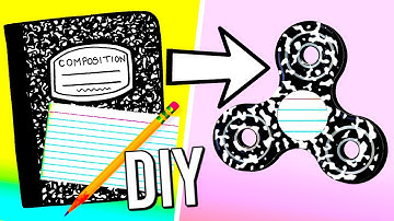 How to make a fidget spinner from school supplies! DIY fidget spinner without bearings!
