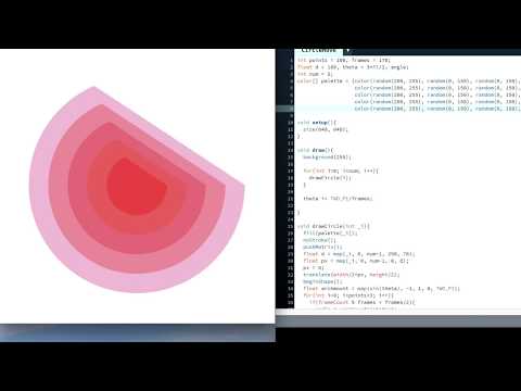 Programming Art #43 CircleMove【Processing】
