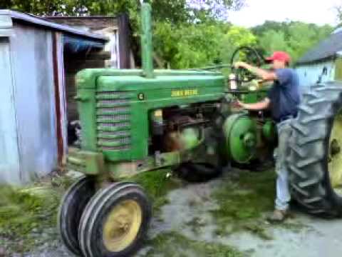 1949 John Deere G Start Up Youtube