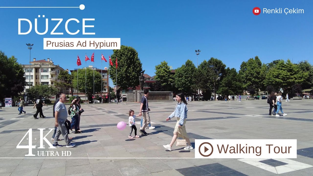 4K Düzce City Center Walking Tour | Turkey Walk 2023
