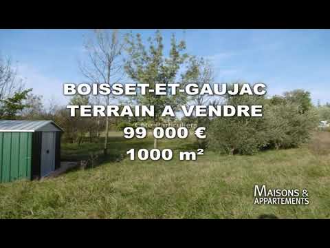 BOISSET-ET-GAUJAC - TERRAIN A VENDRE - 99 000 € - 1000 m²