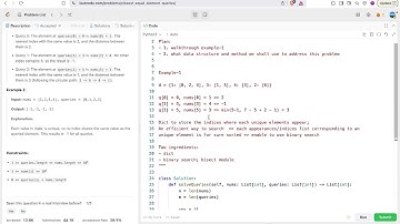 leetcode 3488  Closest Equal Element Queries | dict and binary search