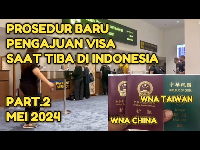 CARA BARU PENGAJUAN VISA SAAT TIBA DI INDONESIA 2024-WAJIB PINDAI BARCODE class=