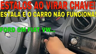 AO VIRAR A CHAVE MOTOR DÁ ESTALOS E CARRO NÃO FUNCIONA FORD FIESTA KA ECOSPORT FOCUS COURIER RANGER!