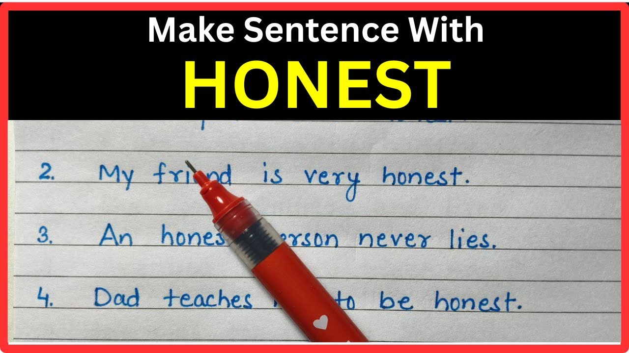Make Sentence With Honest | Make Sentence Of Honest | Honest In Sentence | Honest Ka Make Sentence