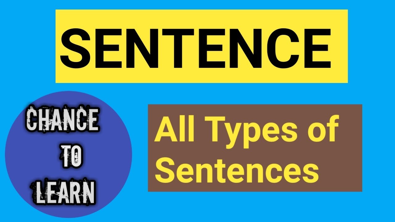 SENTENCE Types of Sentences What is sentenceEnglish Sentences YouTube