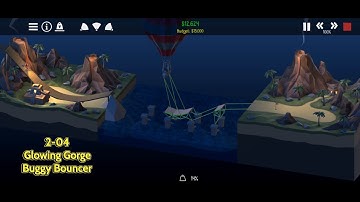 Poly Bridge 2 - Glowing Gorge - Buggy Bouncer (2-04)