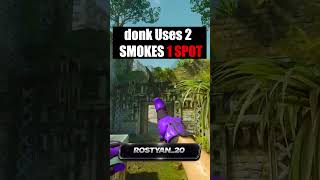 donk Uses 2 Smokes 1 spot Ancient CS2 #cs2 #csgo #faceit