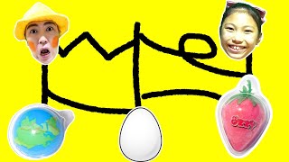 【あみだくじ】ハズレは地球グミといちごグミ?みこちゃんきらこはチョコエッグが欲しい【寸劇】