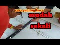 Cara potong kaca mudah sekali