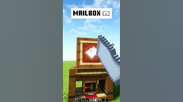 Minecraft: How to Make MailBox 📧