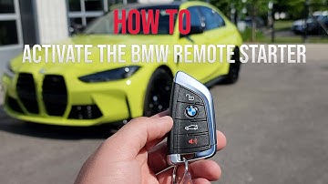 How to use the BMW Remote Start with a key fob