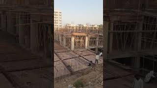 Slab steel binding & shuttering work #slab #steel #shuttering
