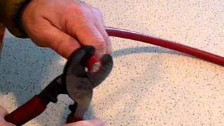 Cutting 2/0 Wire
