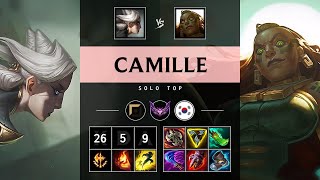 Camille Top vs Illaoi: Triple Kill, Legendary - KR Master Patch 14.17