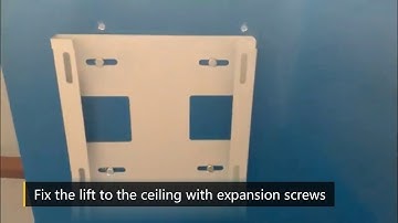 How to Install CGOLDENWALL Projector Lift with Fixing Plate
