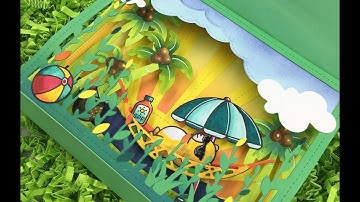 One Summer Day/Lawn Fawn/Tunnel Card/Pop-up Card/터널 카드/팝업카드 만들기/입체카드