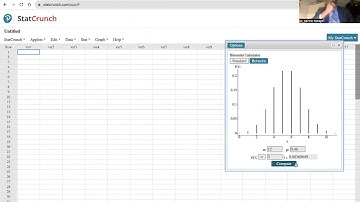 Tutorial Video  Using Statcrunch to Compute Binomial Probability