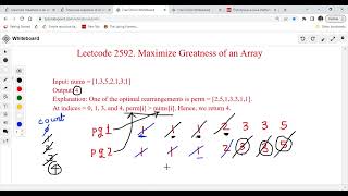 Leetcode 2592 Maximize Greatness Of An Array