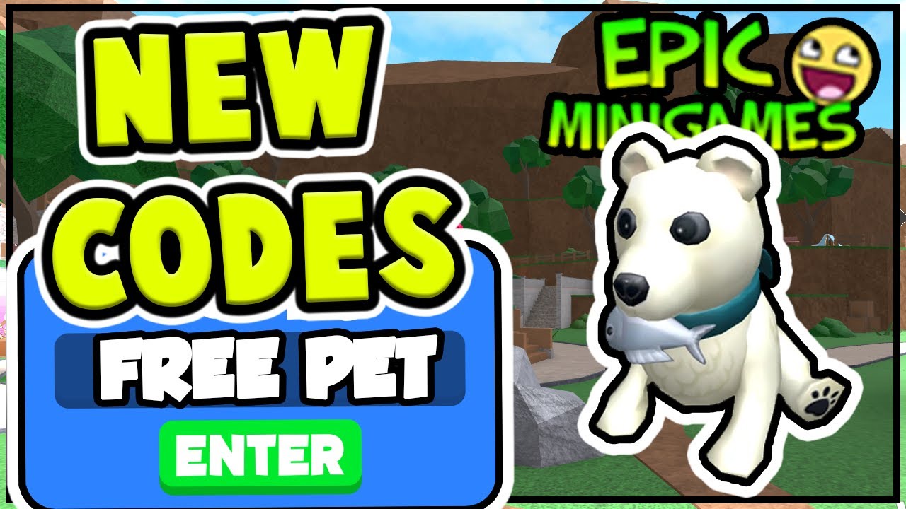 New Epic Minigames Codes Cool Pet And Items All Epic Minigames