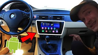 Dedam DIDELI ANDROID TV Į BMW E90